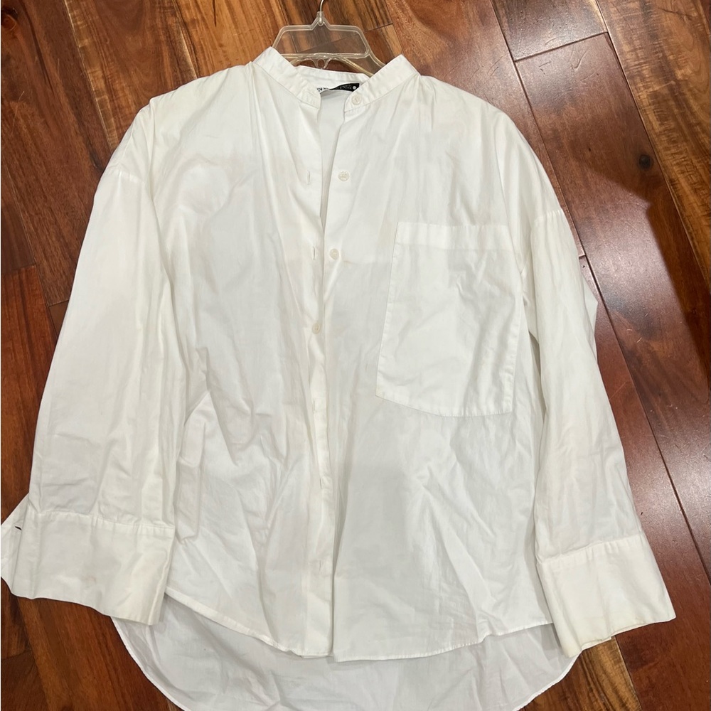 WHITE ZARA LINEN COVER UP🤍